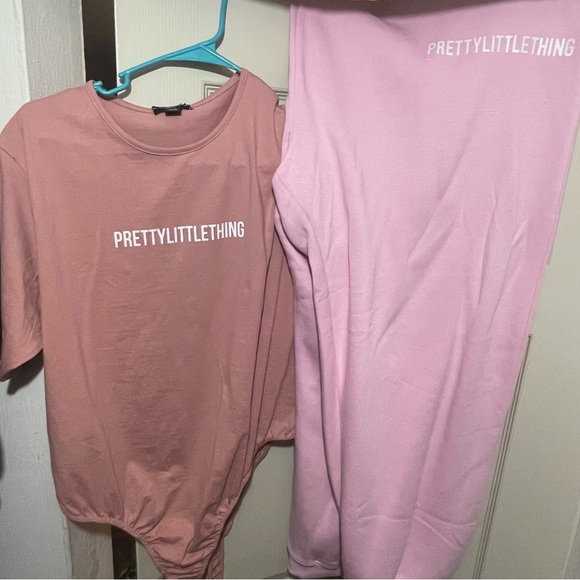 PLT pink sweat suit plus size - Picture 2 of 2